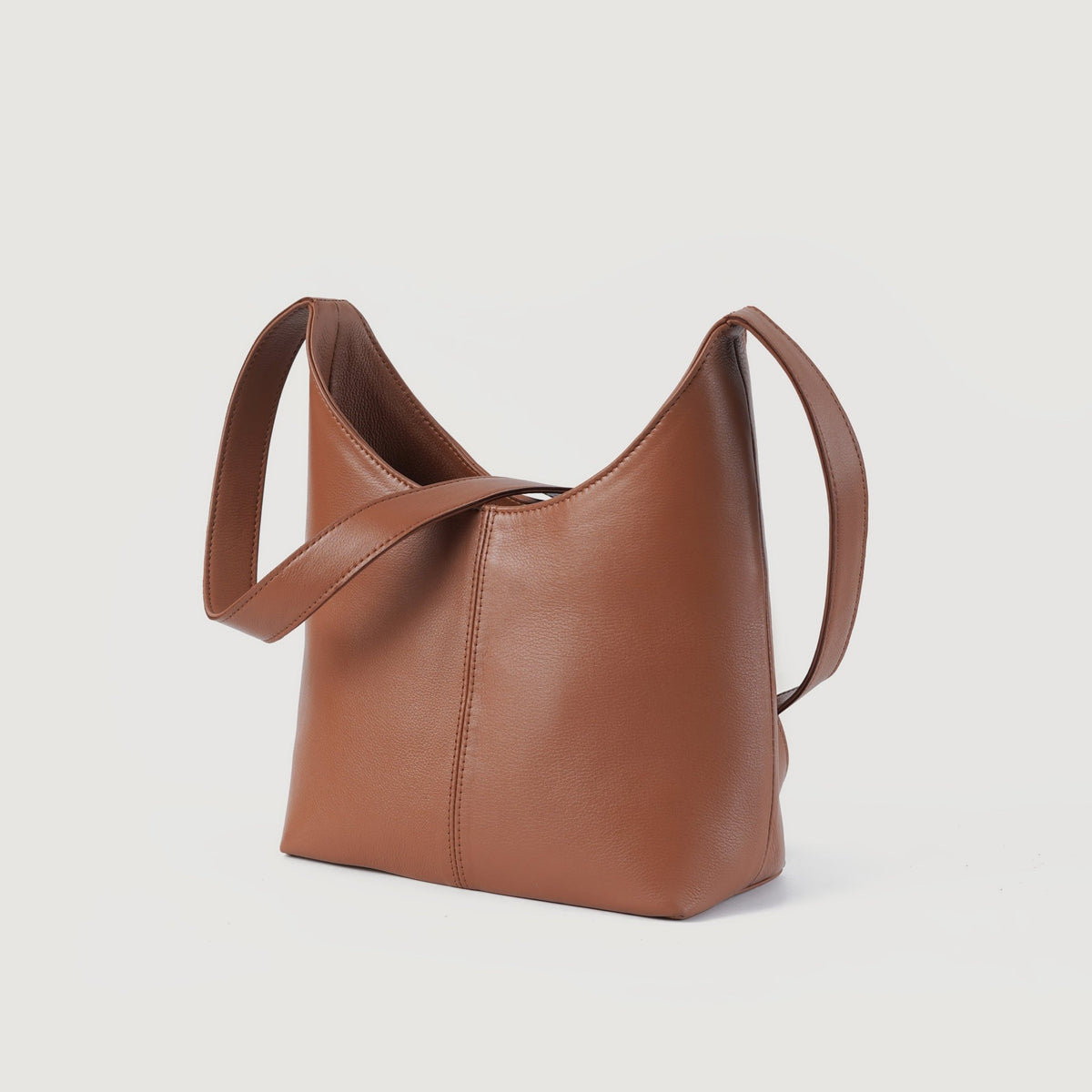 Stefani Brown Leather Hobo Bag - DarkLove
