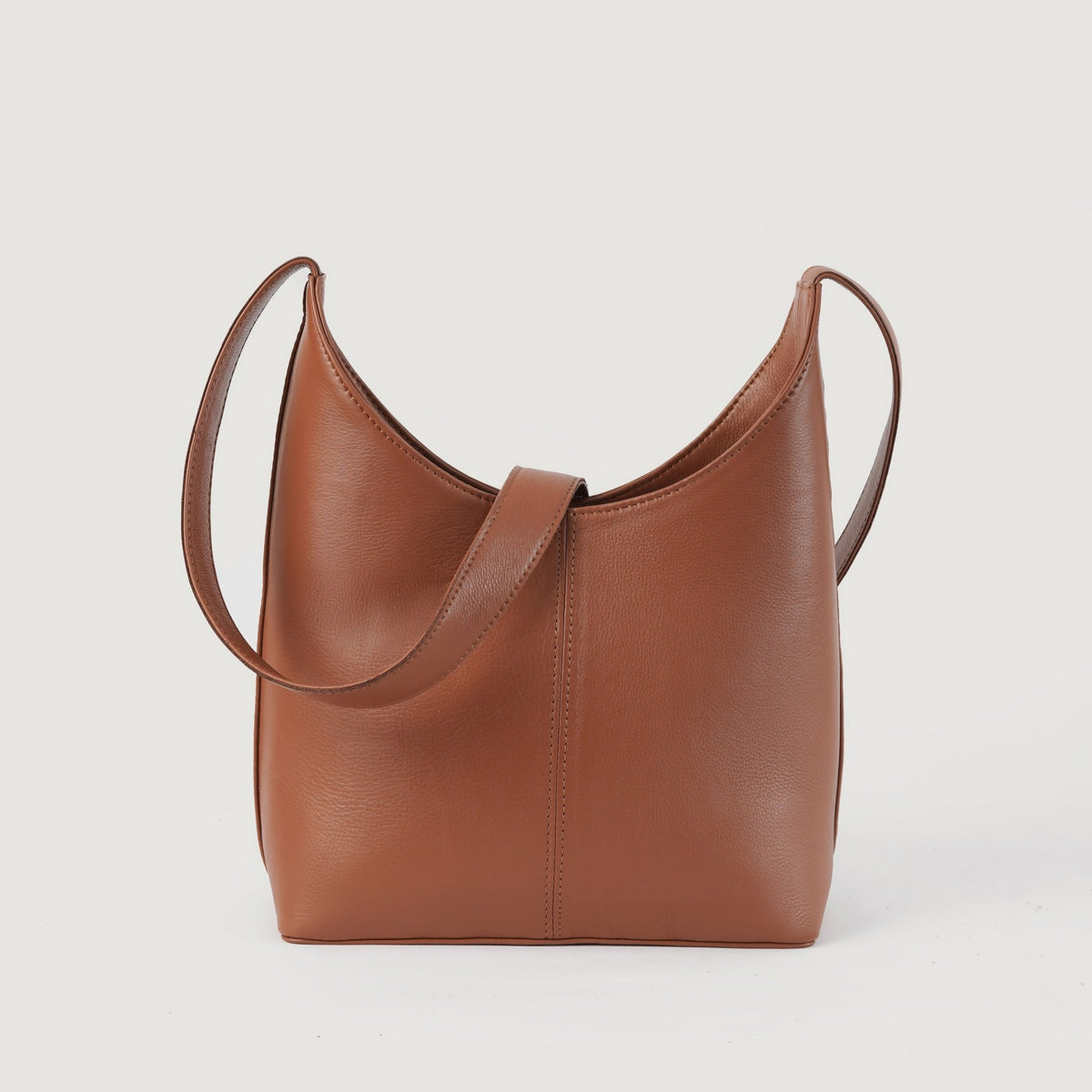 Stefani Brown Leather Hobo Bag - DarkLove