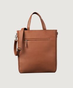 The Poet Brown Leather Tote Bag
