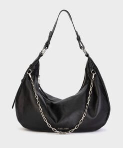 Darklove Pebbled Leather Hobo Bag