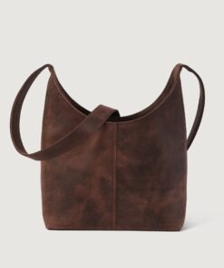 Darklove Distressed Brown Leather Hobo