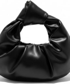 Darklove Knot-Handle Leather Hobo