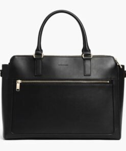 Darklove Zippered Leather Work Tote