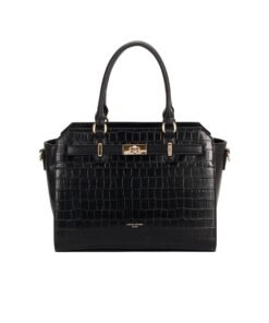 Darklove Embossed Crocodile Leather Tote