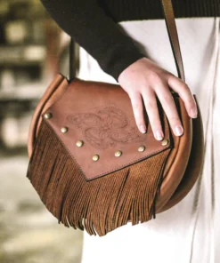 Darklove Women’s Heritage Brown Full-Grain Leather Crossbody Bag