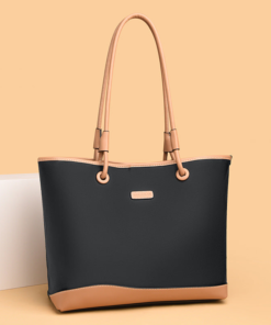 Darklove Dual-Tone Leather Fashion Tote