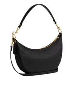 Darklove Aria Black Pebbled Leather Crossbody Bag