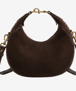 Darklove Luna Tan Suede Leather Crossbody Bag