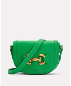Darklove Iris Emerald Green Leather Crossbody
