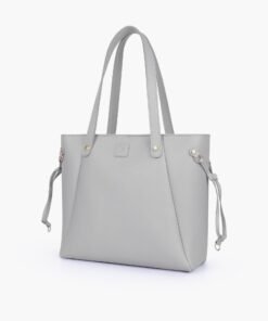 Darklove Titan Stone Grey Leather Tote