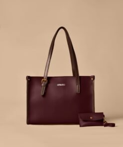 Darklove Legacy Maroon Leather Tote