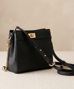 Darklove Women's Luxury Quilted Leather Crossbody Bag