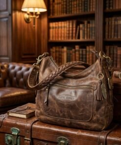 Darklove Vintage Style Leather Hobo Bag