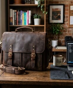 Darklove Professional Leather Crossbody Messenger