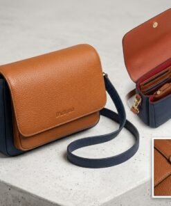Darklove Women’s Two-Tone Leather Crossbody