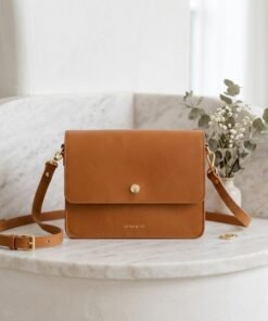 Darklove Women's Minimal Leather Crossbody Purse
