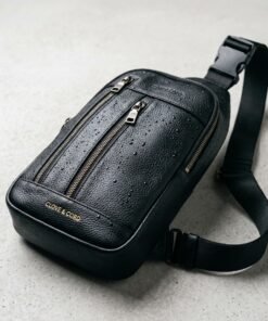 Darklove Men’s Anti-Theft Leather Crossbody Sling